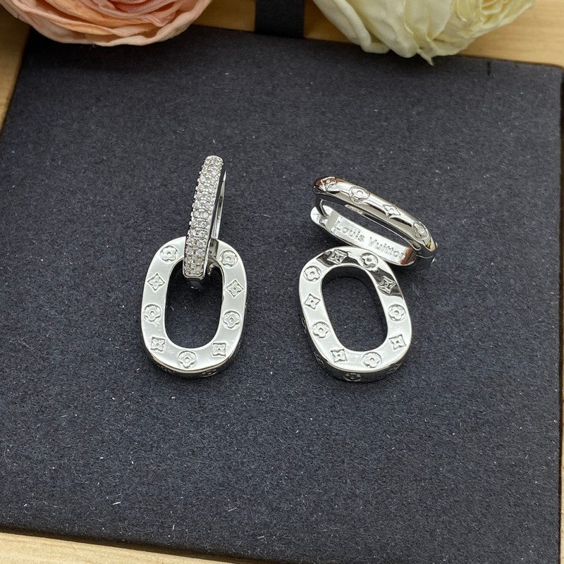 18K Louis Vuitton Circle Earrings