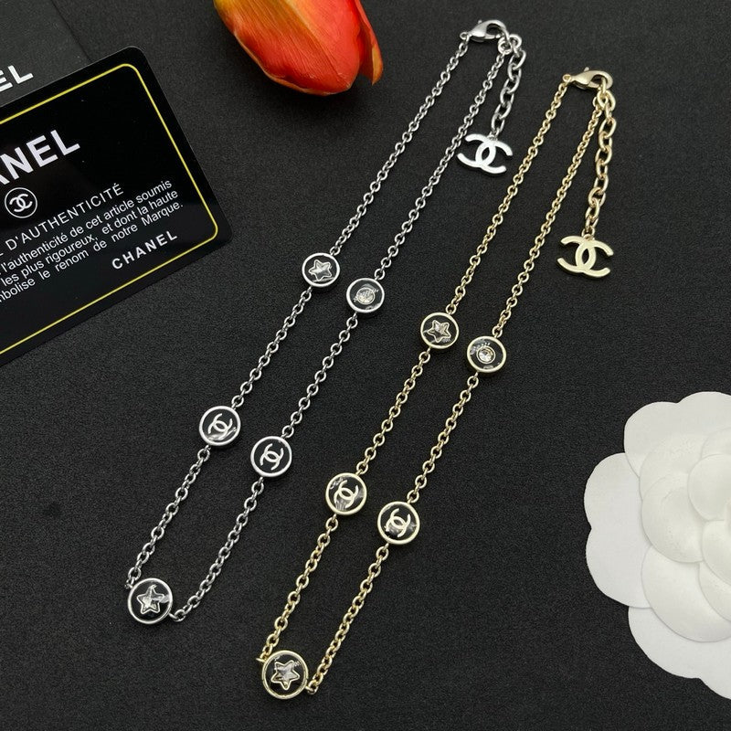 18K  Chanel Star Gold Necklace